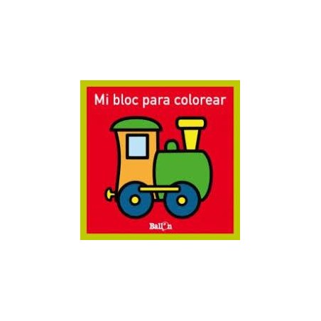 Mi bloc para colorear  tren