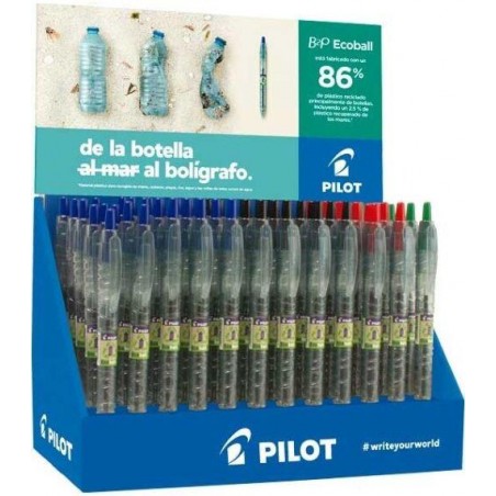 Boligrafo pilot ecoball reciclado B2P verde