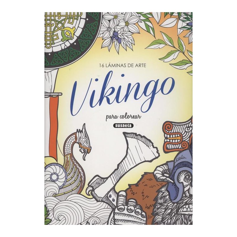 16 láminas de arte Vikingo para colorear
