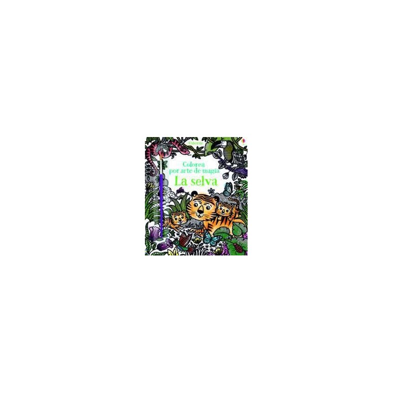 Colorea por arte de magia  La selva