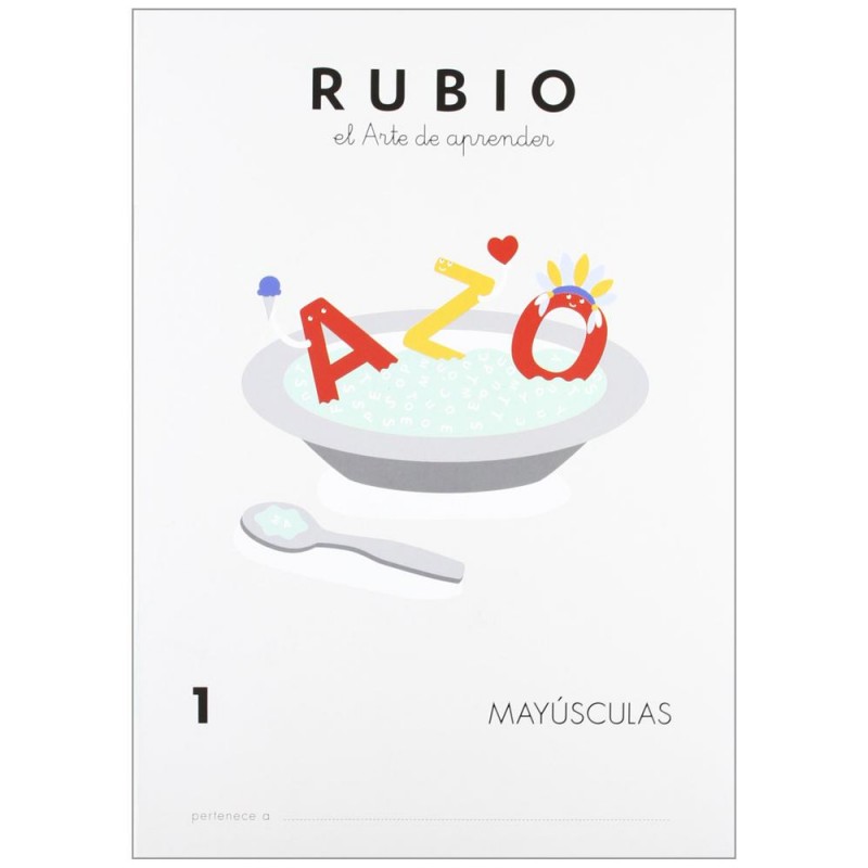 Rubio mayusculas 1. Primeros trazos (rubio) Rubio mayusculas 1. Primeros trazos (rubio)