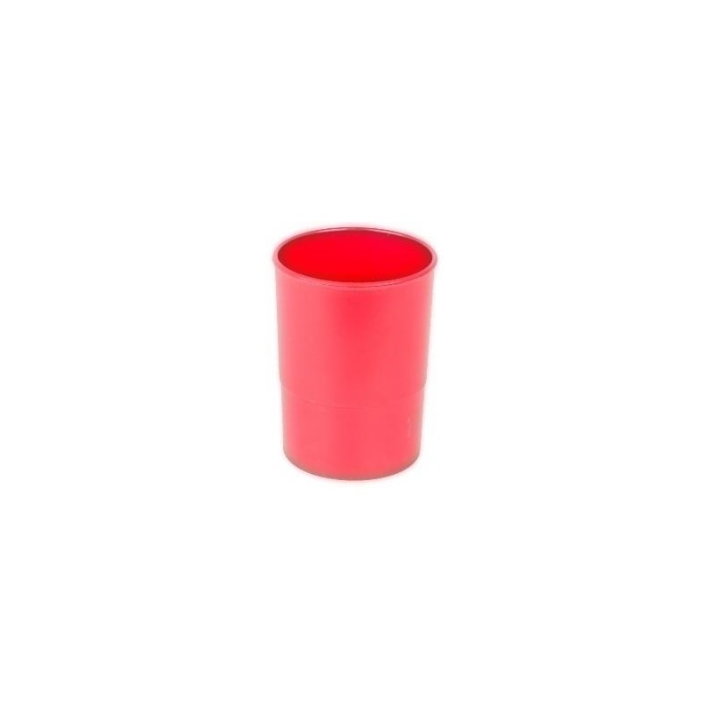Portalápices plástico redondo rojo Portalápices plástico redondo rojo