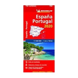 Mapa españa - portugal 2020 734 michelin