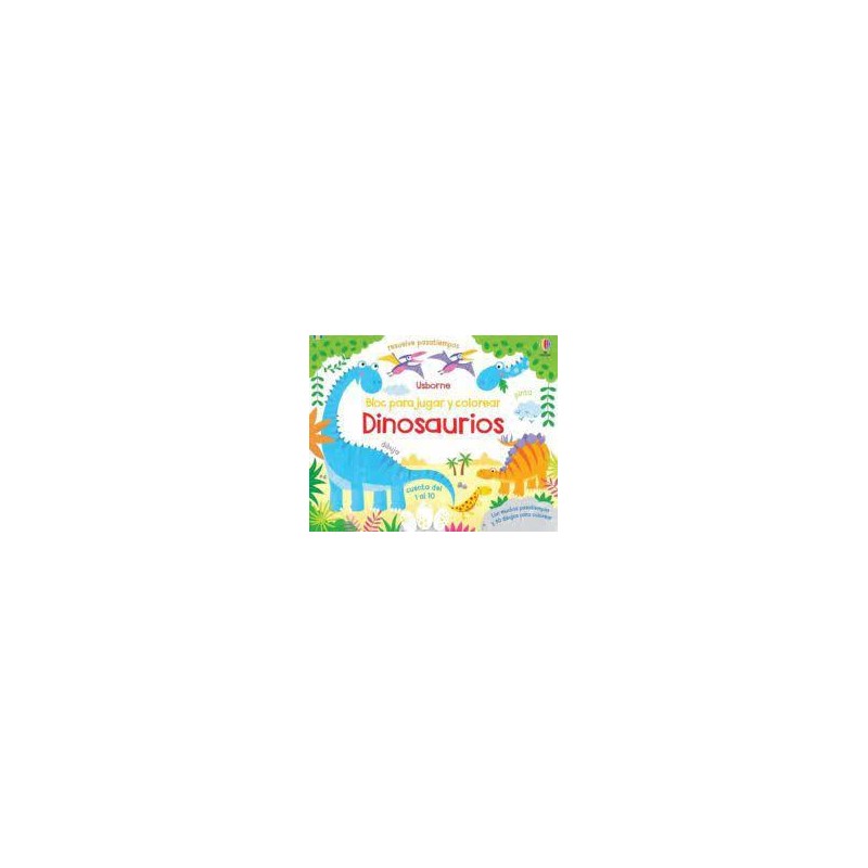 Bloc para jugar y colorear  Dinosaurios