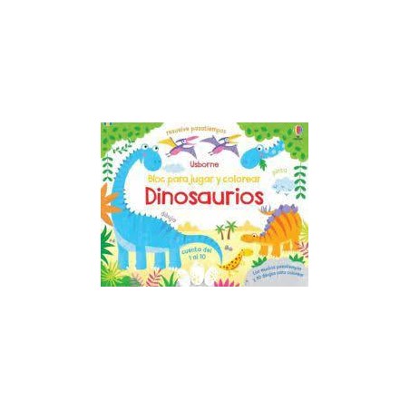 Bloc para jugar y colorear  Dinosaurios
