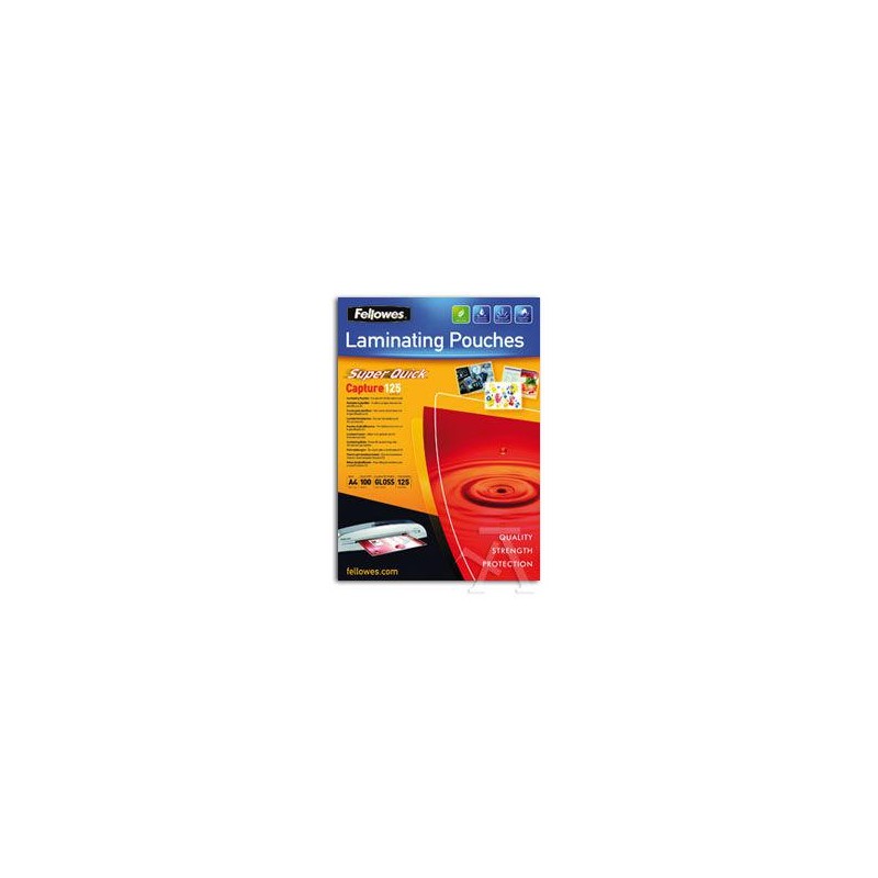 Funda plastificar A4 303x216 125 micras fellowes