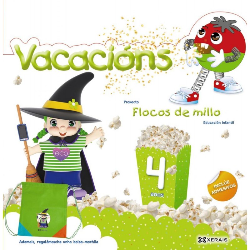 Vacacións 4 anos flocos de millo