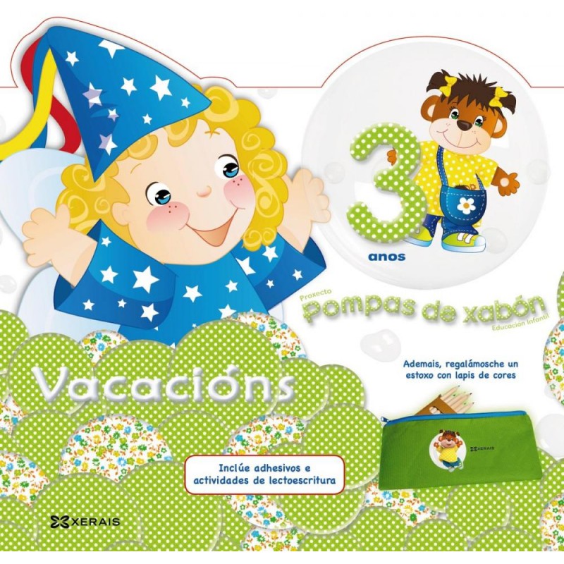Vacacións 3 anos pompas de xabón Vacacións 3 anos pompas de xabón