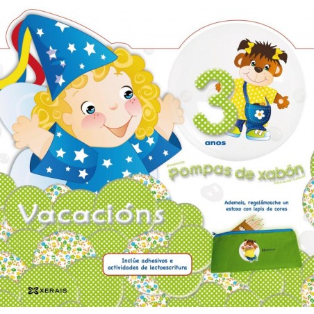Vacacións 3 anos pompas de xabón