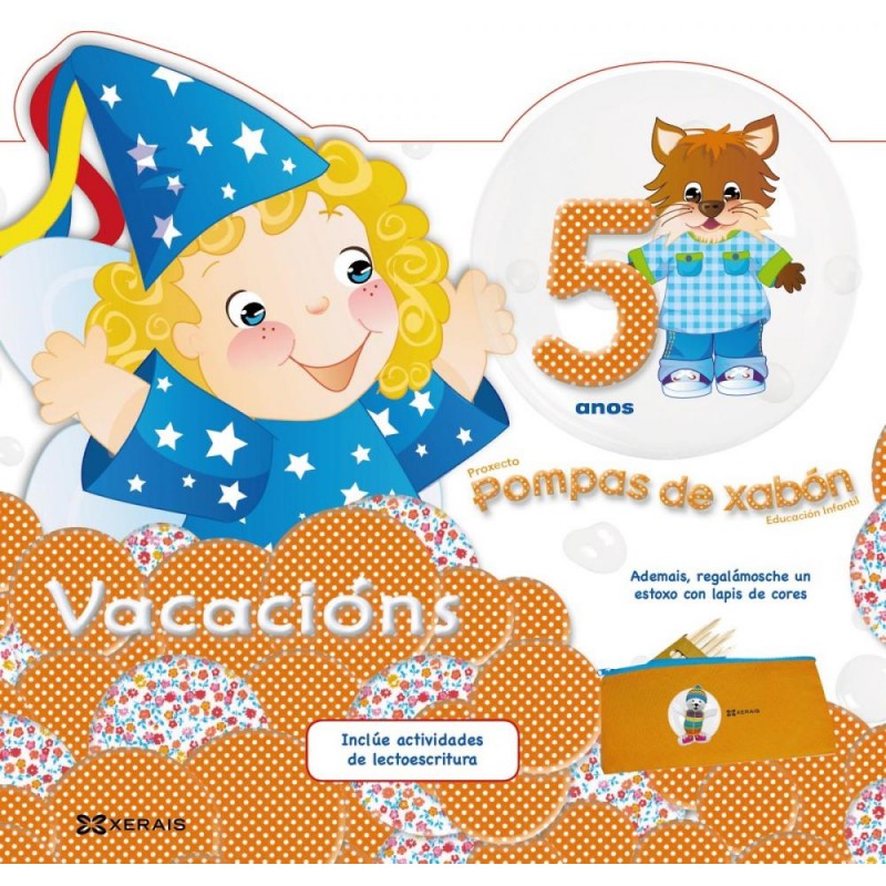 Vacacións 5 anos pompas de xabón Vacacións 5 anos pompas de xabón