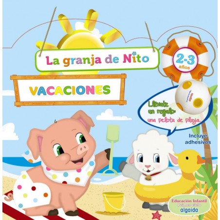 Cuaderno vacaciones 2-3 años La granja de Nito