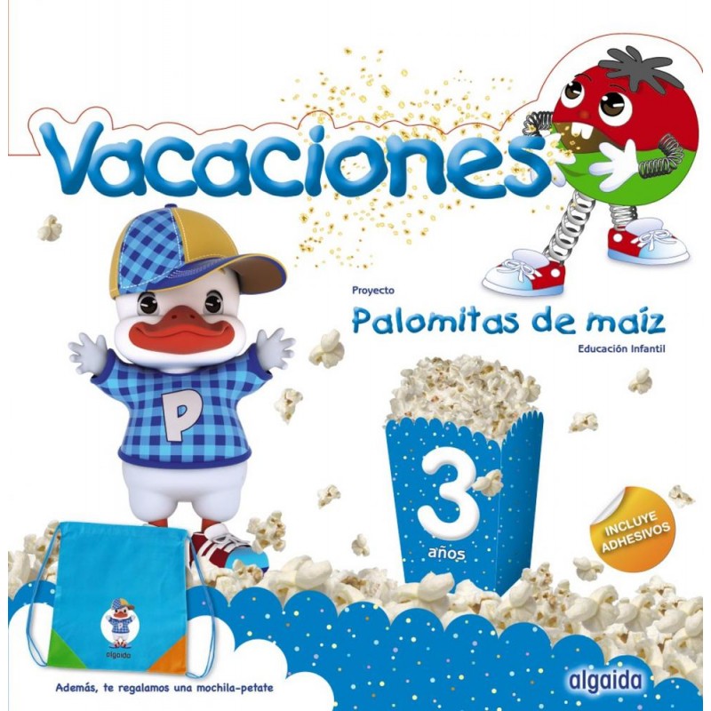 Vacaciones 3 años palomitas de maíz