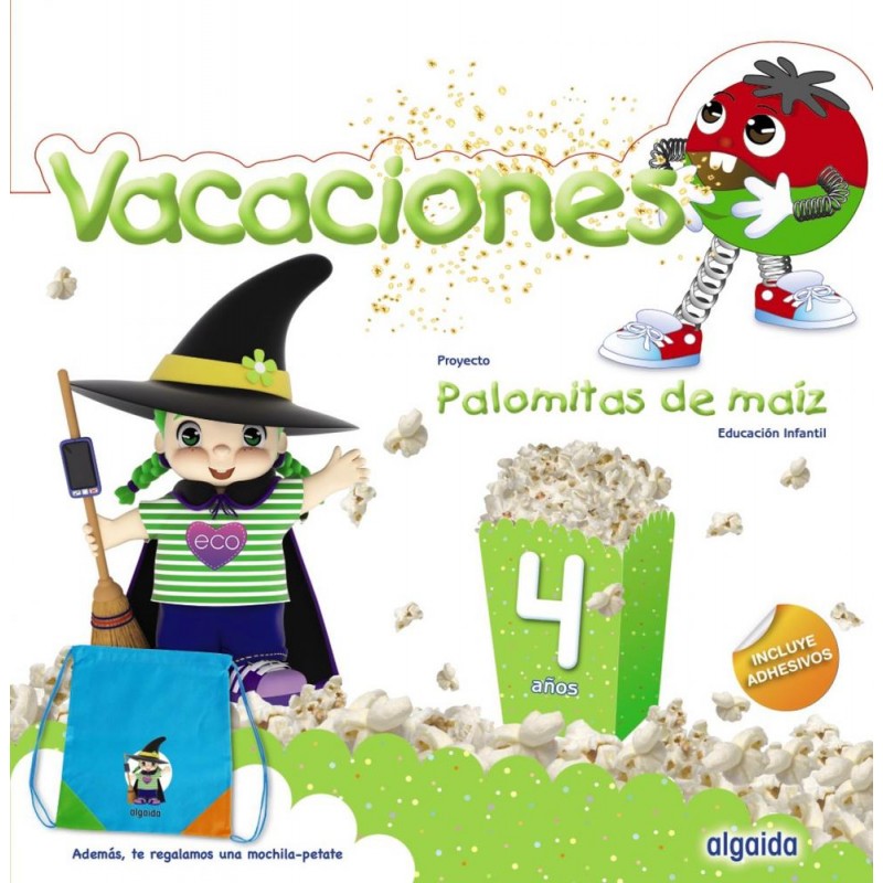 Vacaciones 4 años palomitas de maíz