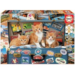 Puzzle educa gatitos viajeros 200 piezas