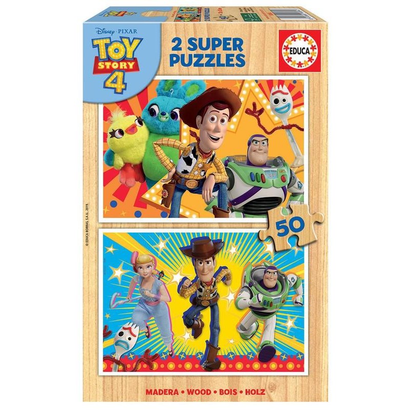 Puzzle educa toy story 2x50 piezas