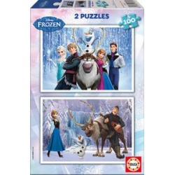 Puzzle educa frozen 2x100 piezas