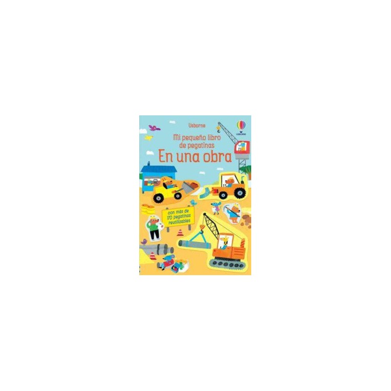 En una obra  Mi pequeño libro de pegatinas