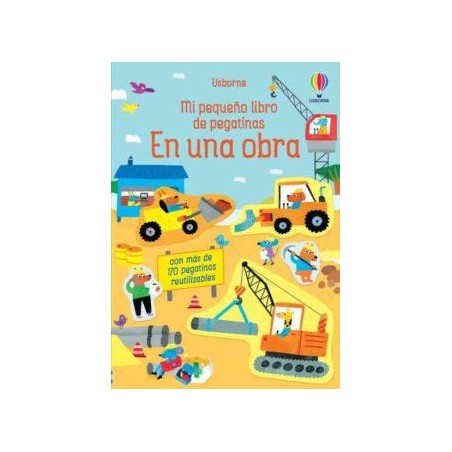 En una obra  Mi pequeño libro de pegatinas