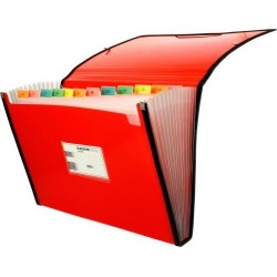 Carpeta clasificadora 13 dpto folio rojo grafoplas