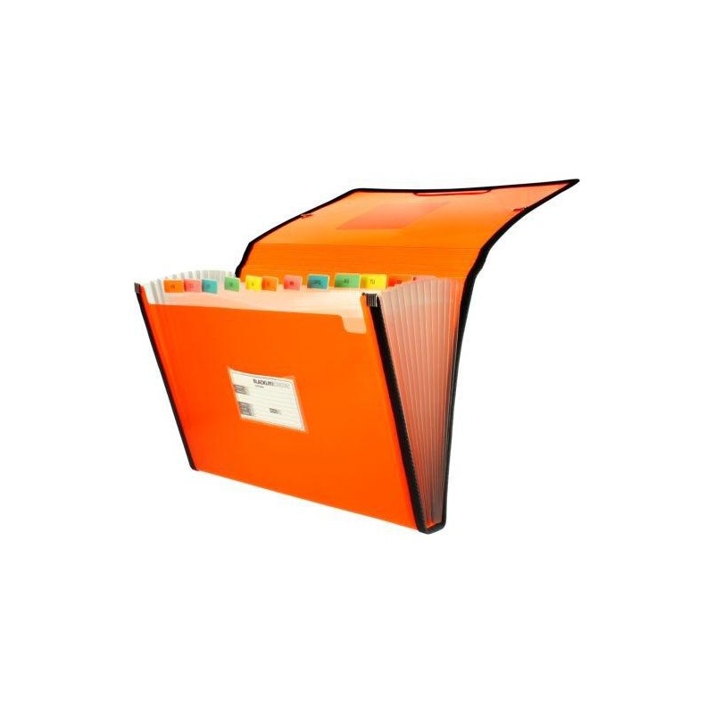 Carpeta clasificadora 13 dpto folio naranja