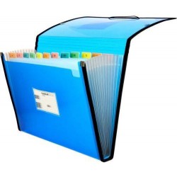 Carpeta clasificadora 13 dpto folio azul grafoplas