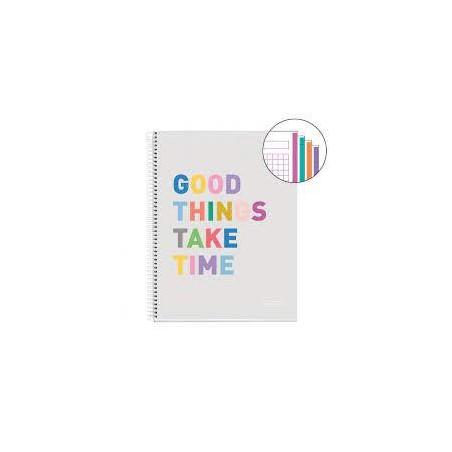 Libreta A4 140 hojas Good things take time