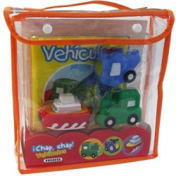 ¡Chap  ¡Chap  Vehículos  Libro de baño   vehículos