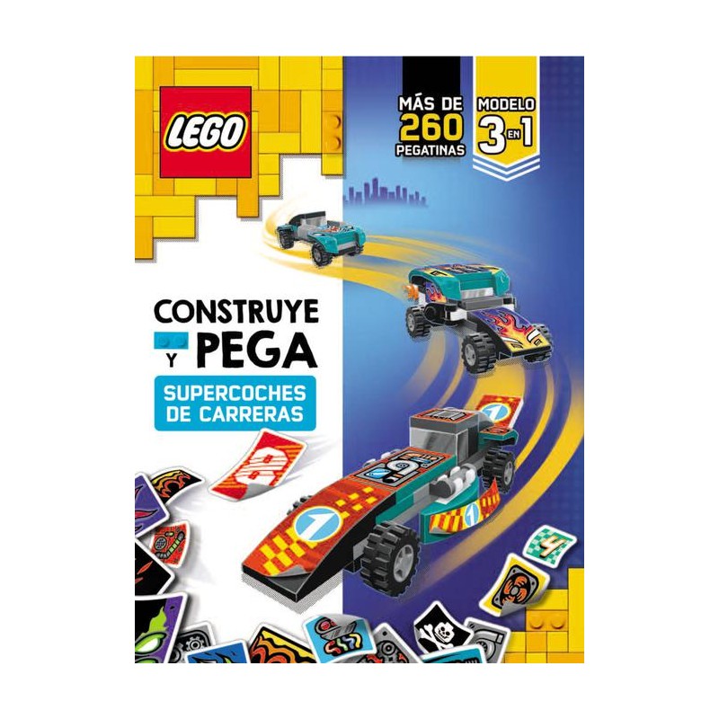 Lego construye y pega supercoches de carreras Lego construye y pega supercoches de carreras