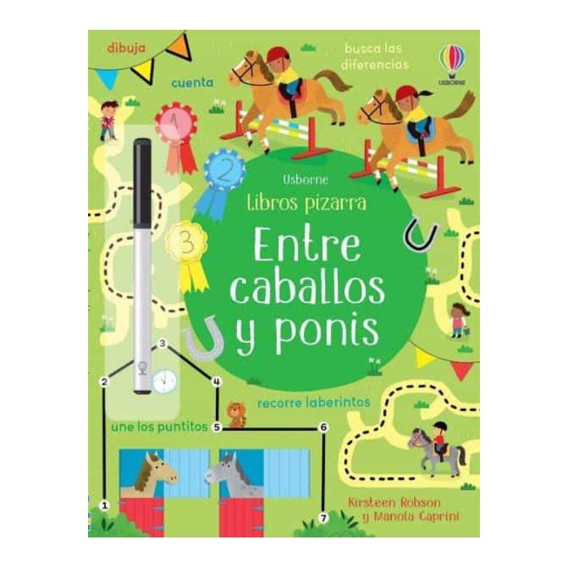 Entre caballos y ponis  Libro pizarra