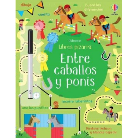 Entre caballos y ponis  Libro pizarra