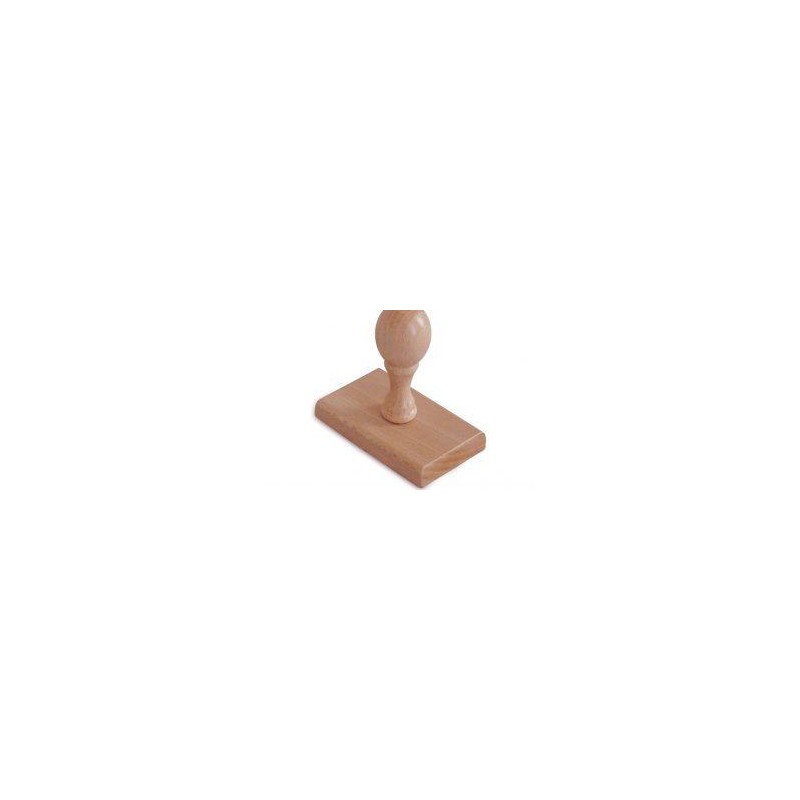 Sello rectangular barnizado 30x46mm nº 52