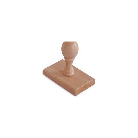 Sello rectangular barnizado 30x46mm nº 52
