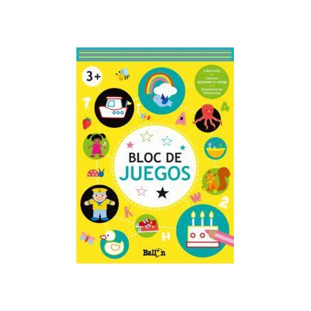 Bloc de juegos amarillo   3 años