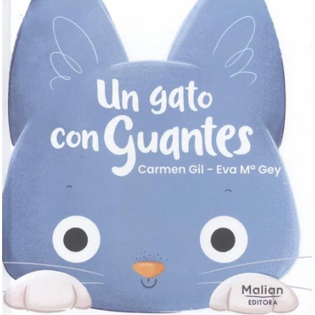 Un gato con guantes