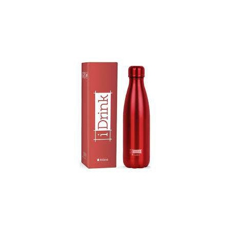 Botella térmica I-drink metallics red mate 500 ml