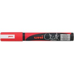 Rotulador uni chalk marker tiza líquida 5mm rojo