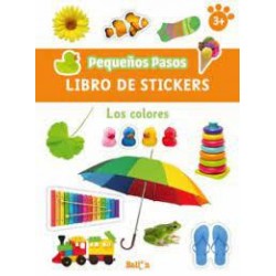 Los colores  Pequeños pasos  Libro de stickers
