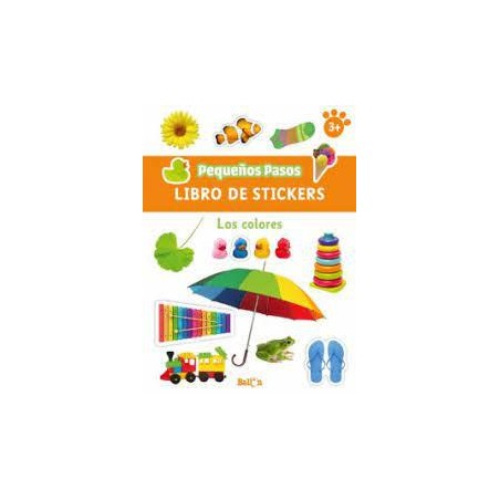 Los colores  Pequeños pasos  Libro de stickers
