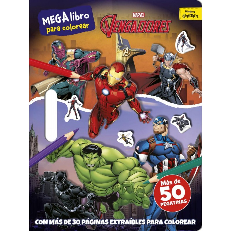 Los vengadores  Megalibro para colorear