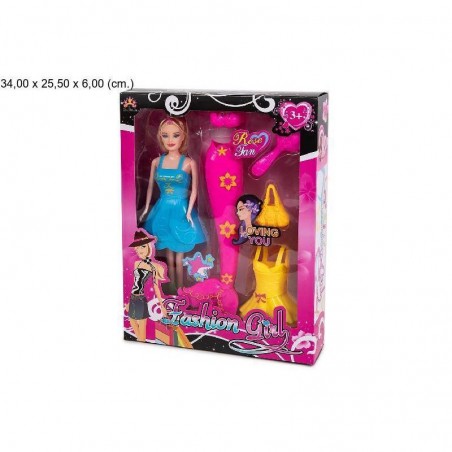 Muñeca fashion girl cola de sirena