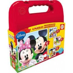 Puzzle educa mickey mouse 4 puzzles