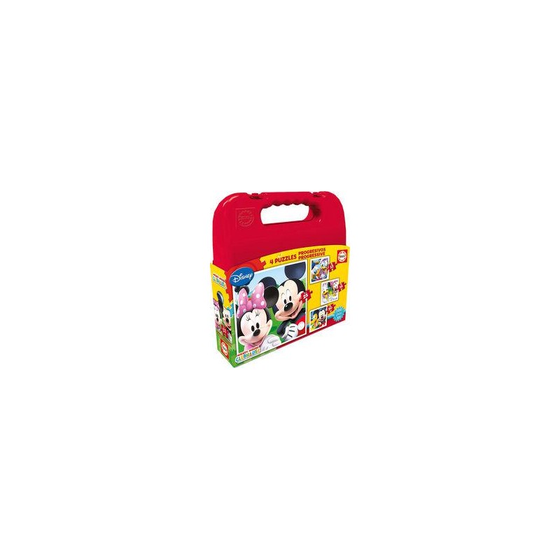 Puzzle educa mickey mouse 4 puzzles