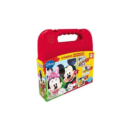 Puzzle educa mickey mouse 4 puzzles