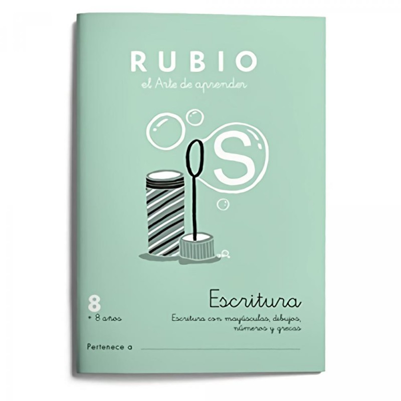 Cuaderno de escritura rubio 8