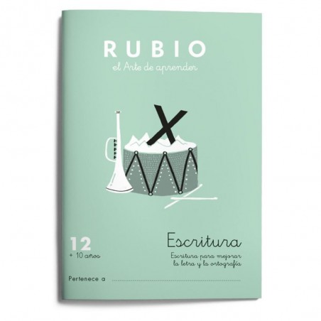 Cuaderno de escritura rubio 12