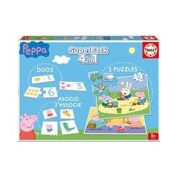 Superpack 4 en 1 peppa pig