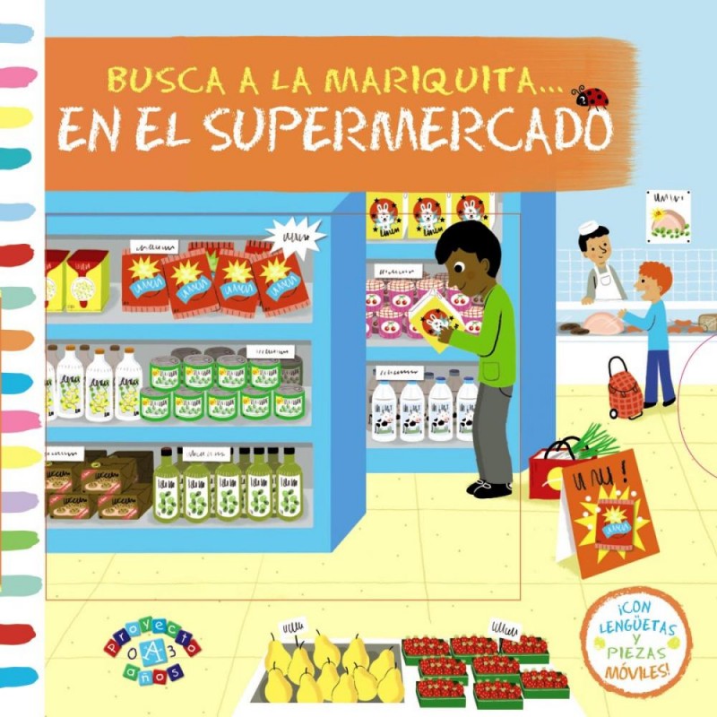 Busca a la mariquita en el supermercado Busca a la mariquita en el supermercado
