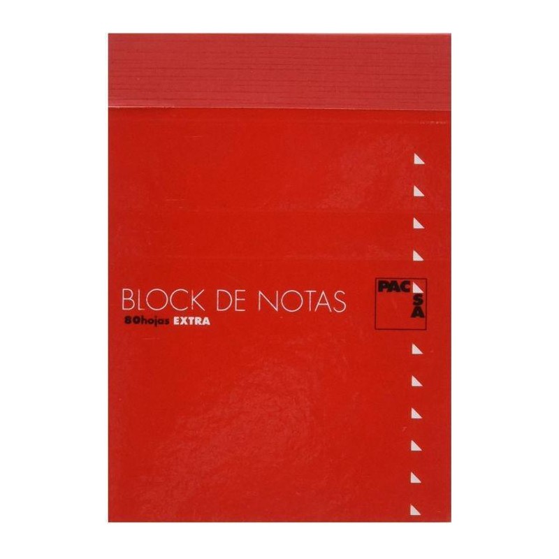 Bloc notas pacsa 16º 80 hojas cuadriculado