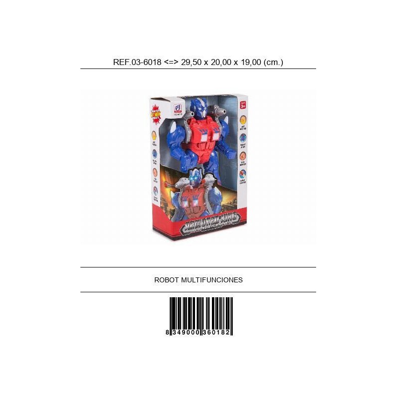 Robot con luz y sonido armored king