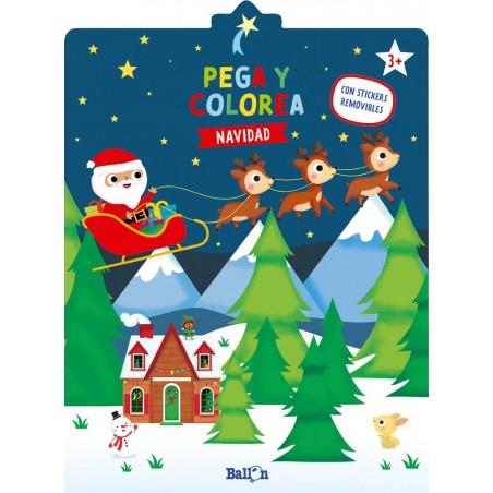 Navidad  Pega y colorea 